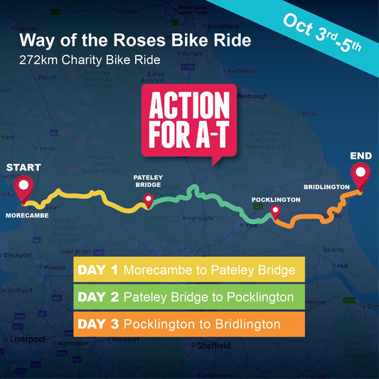 Brightwake to Cycle over 270km for Action for A-T